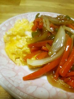 炒り卵の甘酢野菜あんかけ-レシピのメイン写真