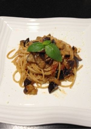なすとトマトのパスタ-レシピのメイン写真