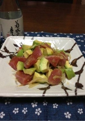 日本酒に合う☆マグロとアボカドのサラダ-レシピのメイン写真