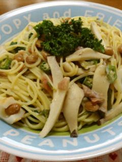 納豆とめかぶのミルクパスタ-レシピのメイン写真