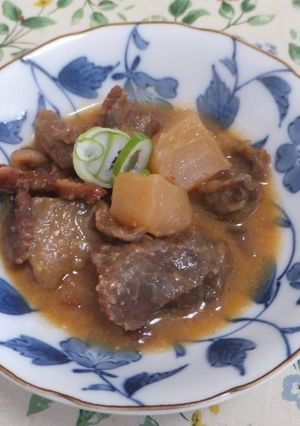 スジ肉の「とり野菜みそ」煮込み-レシピのメイン写真