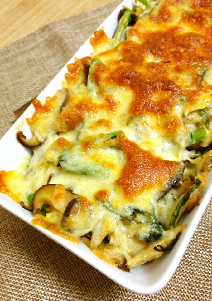 冬野菜の和風チーズ焼き飯-レシピのメイン写真