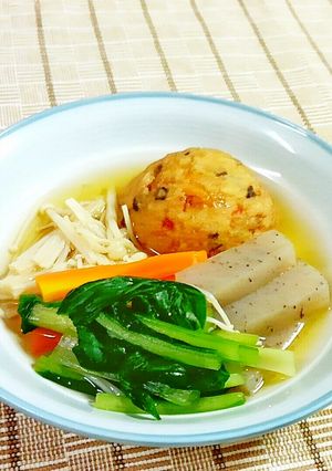 小松菜・蒟蒻とがんもどきの煮物♪-レシピのメイン写真