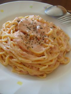 たっぷり使った明太クリームパスタ-レシピのメイン写真