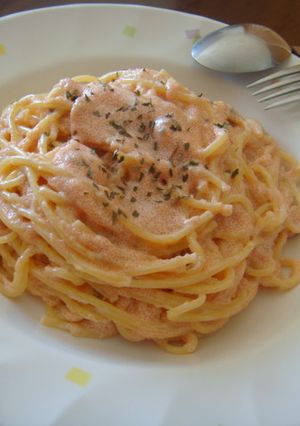 たっぷり使った明太クリームパスタ-レシピのメイン写真