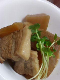 豚バラブロックと大根のこってり煮-レシピのメイン写真