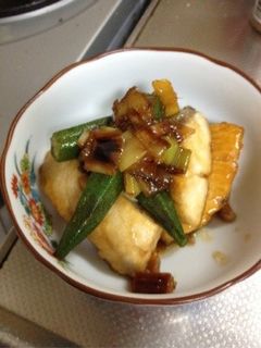 ぶりとオクラの甘辛煮-レシピのメイン写真