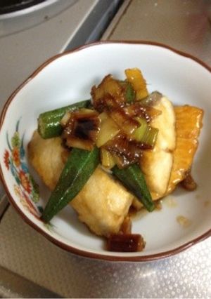 ぶりとオクラの甘辛煮-レシピのメイン写真