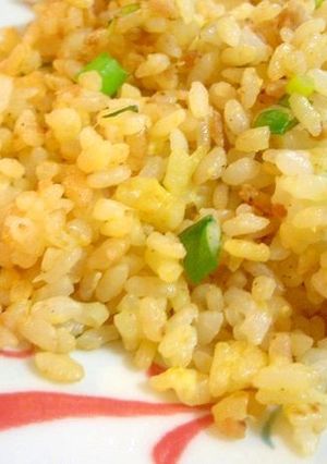 冷やご飯で作る葱と卵だけのシンプル炒飯-レシピのメイン写真
