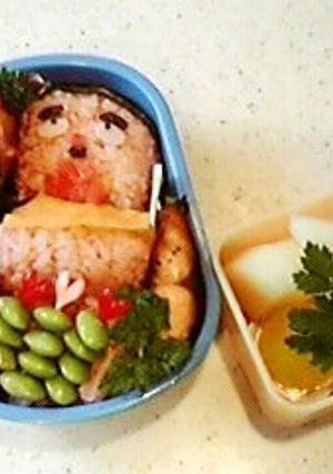 Eテレみいつけた！の町長さんのキャラ弁♪-レシピのメイン写真