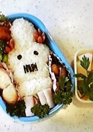 Eテレみいつけた！のホネーキンのキャラ弁-レシピのメイン写真