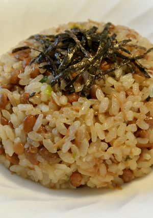 簡単☆なめ茸の納豆チャーハン-レシピのメイン写真