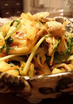 ちょっとホットな豚キムチ炒め-レシピのメイン写真