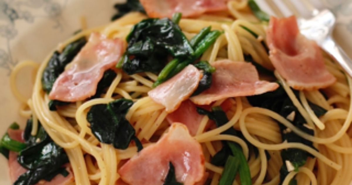 ☆ほうれん草とベーコンの和風パスタ☆ by ☆栄養士のれしぴ