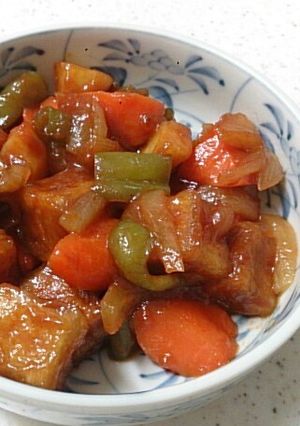高野豆腐の酢豚風-レシピのメイン写真