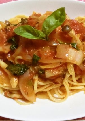 ☆フレッシュバジルでトマトパスタ☆-レシピのメイン写真