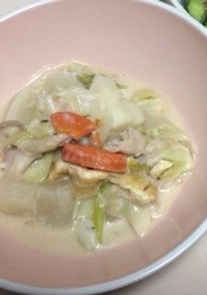 たっぷり野菜の酒粕煮-レシピのメイン写真