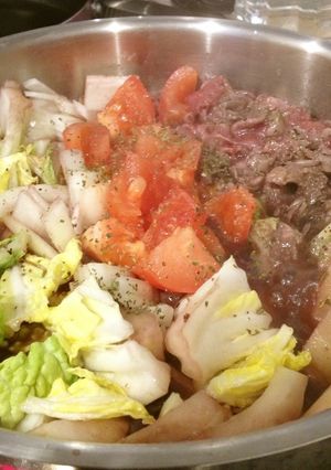 簡単♪赤ワインすき焼き-レシピのメイン写真