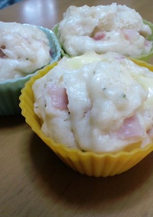 食事系☆ ベーコンチーズの蒸しパン-レシピのメイン写真