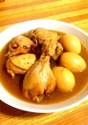 料理男子の鶏と卵のにんにく煮-レシピのメイン写真