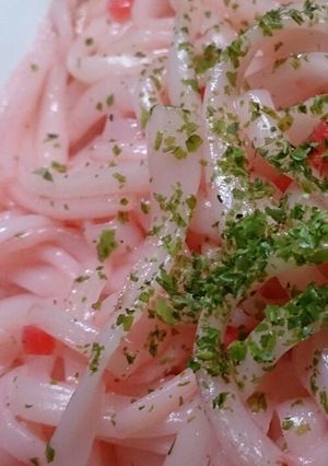 さくら色焼きうどん-レシピのメイン写真