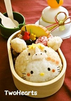 キャラ弁✿２０１４✿お正月✿お馬キティー-レシピのメイン写真