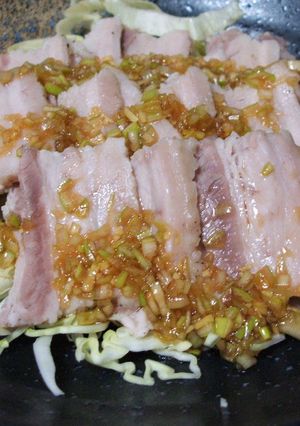 塩豚のサッパリネギソースかけ-レシピのメイン写真