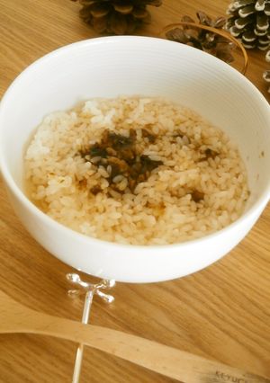 夜食グルメ★ごはんですよのオトナ雑炊-レシピのメイン写真