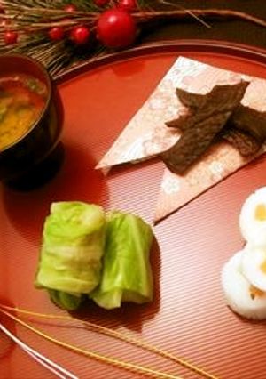 犬用おせち　ロールキャベツ＆スープ-レシピのメイン写真