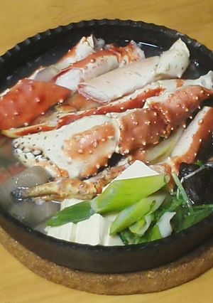 白だしで簡単!!タラバガニのかにすき-レシピのメイン写真