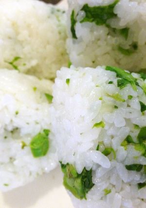 菜の花の爽やかレモンおにぎり-レシピのメイン写真