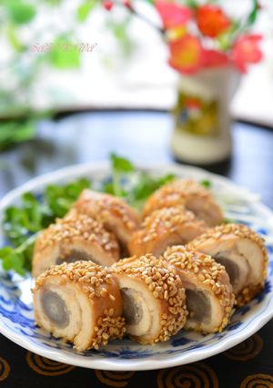 おせちに✿味しみ美味しい♪鶏ごぼう巻✿-レシピのメイン写真