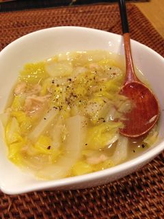 簡単❤トロトロ白菜とツナのコンソメスープ-レシピのメイン写真