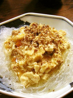 あっさり辛ウマ!春雨・麻婆豆腐かけ-レシピのメイン写真