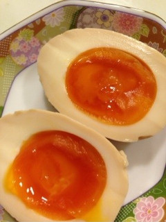 煮豚の煮汁で☆半熟味付けたまご-レシピのメイン写真