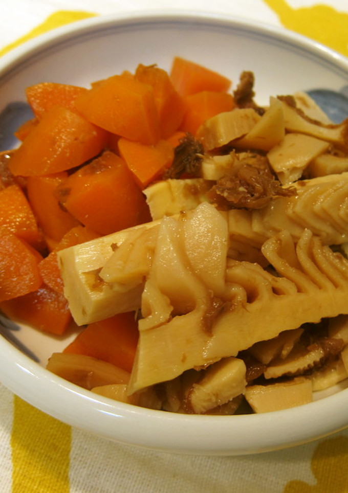 簡単✿たけのことにんじんのかつお煮-レシピのメイン写真