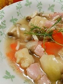 すいとんで洋風スープ-レシピのメイン写真