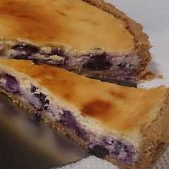รูปของ ブルーベリーのチーズケーキ