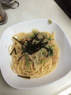 パスタ屋さんの再現和風ツナスープパスタ-レシピのメイン写真