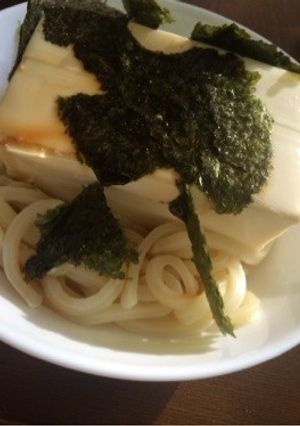 豆腐とのりの10秒ぶっかけ！-レシピのメイン写真