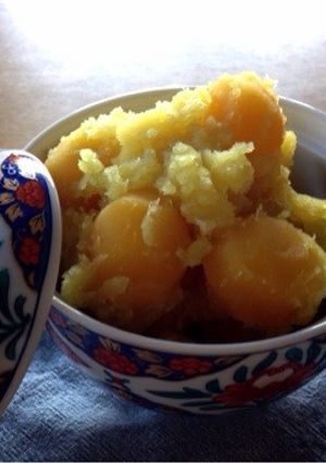 焼く混ぜるだけ！簡単！焼き芋 栗きんとん-レシピのメイン写真