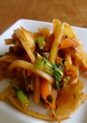 節約！焼肉のタレdeきんぴら大根-レシピのメイン写真