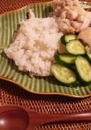 圧力鍋でシンガポールチキンライス-レシピのメイン写真