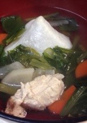 我が家の正月は 鷄出汁の雑煮-レシピのメイン写真