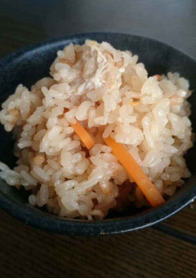 人参と油揚げの炊き込みご飯-レシピのメイン写真