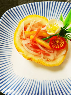 ゆず果汁入り大根なます-レシピのメイン写真