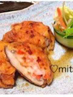 椎茸と海老のフリッター♡-レシピのメイン写真