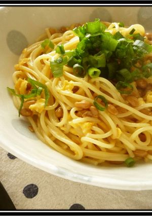 納豆ＬＯＶＥ❤さん自信作＊卵納豆パスタ＊-レシピのメイン写真