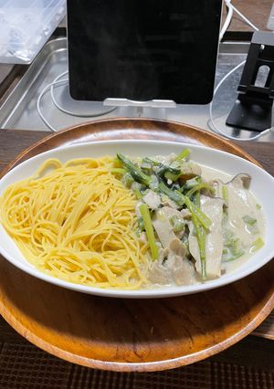 簡単！ズボラ飯！コンソメシチューパスタ-レシピのメイン写真
