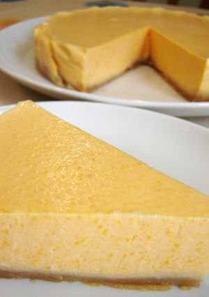 生クリーム不要☆かぼちゃレアチーズケーキ-レシピのメイン写真